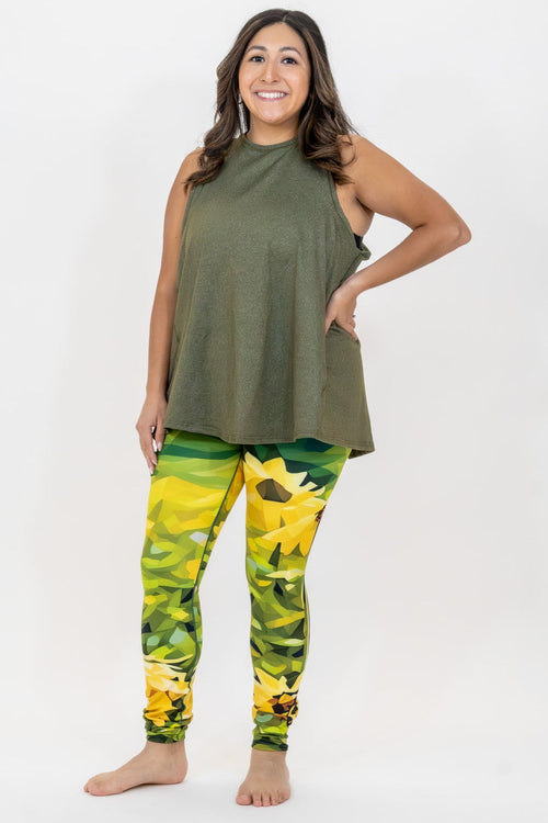 Sunflower Bloom Yoga Pants