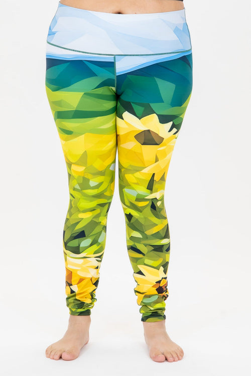 Sunflower Bloom Yoga Pants
