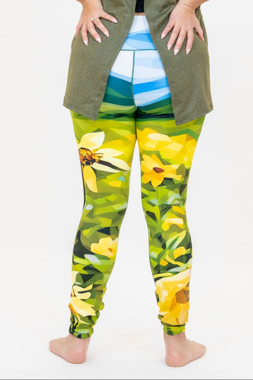 Sunflower Bloom Yoga Pants