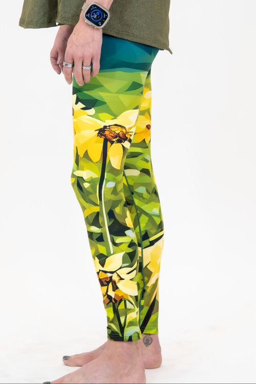 Sunflower Bloom Yoga Pants