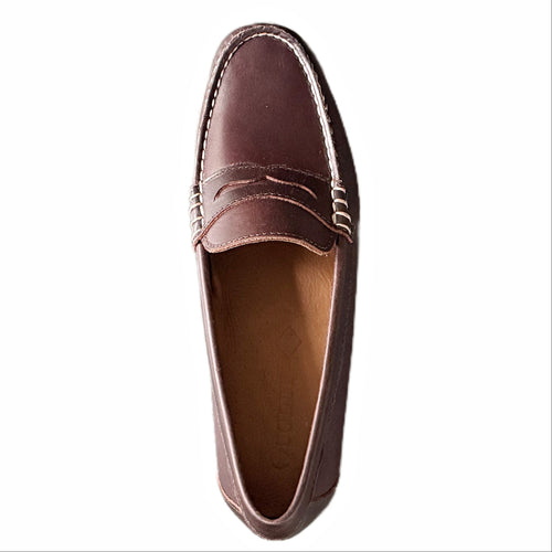 In Stock Women's Penny Loafer Leather: Brown