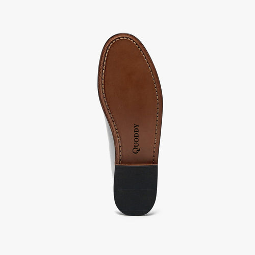 Women's Penny Polished Leather LE: White by Quoddy.com