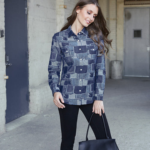 Boro Denim Shirt Woman - Bridgenboro