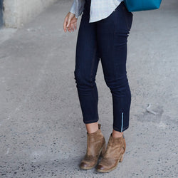 Women's Cropped Ankle Zip Jean by Bridge & Boro