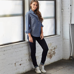 Japanese Denim Dot Popover by Bridge & Boro