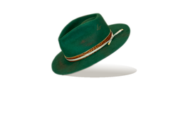 "Emerald City" Fur Felt Hat by B.M. Franklin & Co