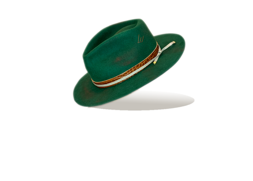 "Emerald City" Fur Felt Hat by B.M. Franklin & Co