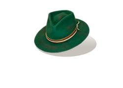 "Emerald City" Fur Felt Hat by B.M. Franklin & Co