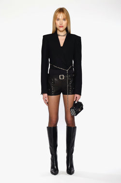 Rock-Studded Mini Short by Kajal New York