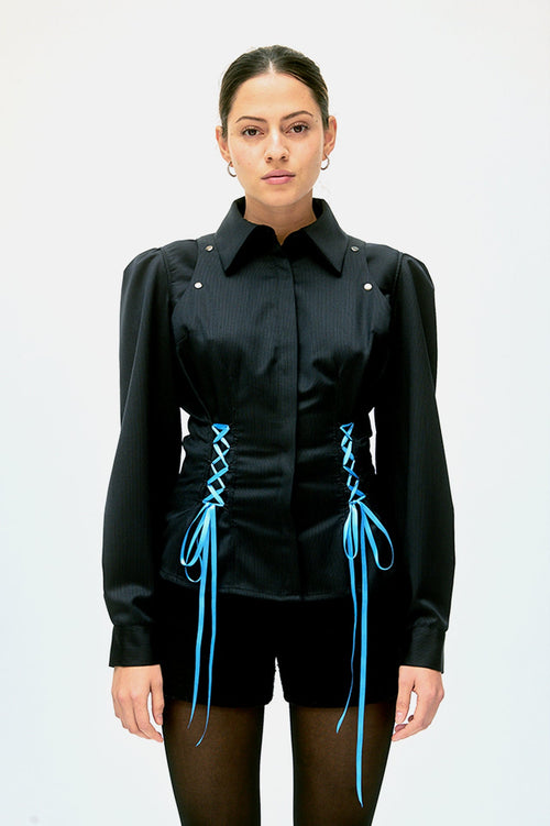 Two Way Tie Shirt by Kajal New York