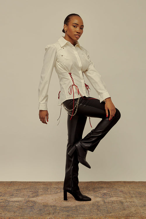 Two Way Tie Shirt by Kajal New York