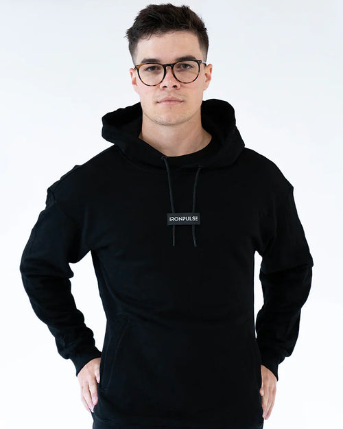 Iron Pulse Black Hoodie by Colorado Threads Clothing