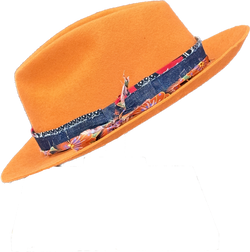 "Orange Theory" Fur Felt Hat by B.M. Franklin & Co